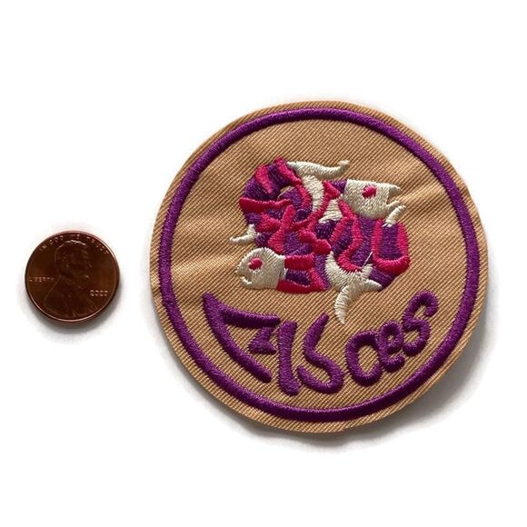 Pisces Zodiac Embroidered Patch - Picture 2 of 3